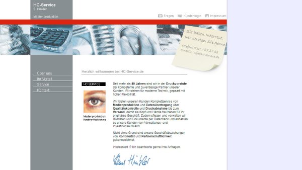 Homepage für Handwerk
